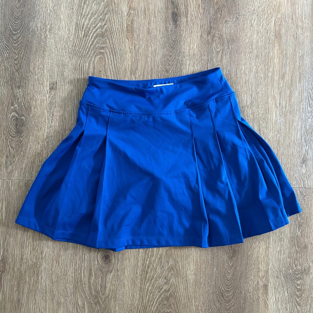 Tommy Bahama Racquet & Paddle Royal Blue Pleated Tennis Skort XS